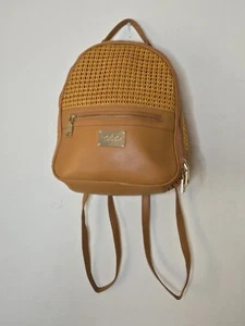 RARE BEBE Find. Brown/Orange/Tan Backpack Bag Purse - Picture 1 of 5