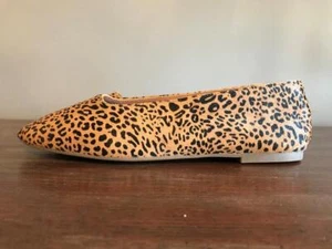 NEW Madewell $118 The Cory Flat in Leopard Calf Hair 7-M Desert Dune Multi AE219 - Picture 1 of 7