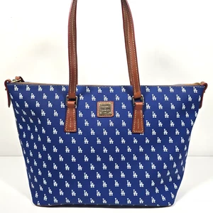 DOONEY & BOURKE LA DODGERS ZIP TOP SHOPPER SATCHEL TOTE J9633176 NWT RARE MLB - Picture 1 of 24