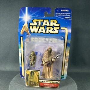 Star Wars Attack Of the Clones Tusken Raider Female With Child 2002 Hasbro - Imagen 1 de 19