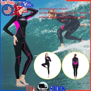 3MM Women Neoprene Wetsuit Surfing Diving Suit Full Body Snorkeling Triathlon YU - Picture 1 of 20
