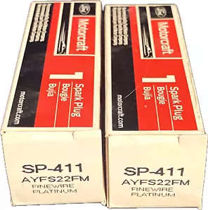2 Platinum Spark Plugs Motorcraft SP-411 AYFS22FM (2 pack) for Mazda CX-7 CX-9 - Foto 1 di 3