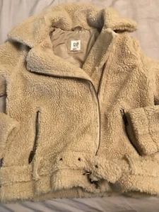 Gap Kids Girls  Sherpa biker jacket size XL NWT - Picture 1 of 10