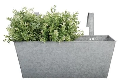 Zinc Window Box Balcony Planter Metal Flower Pot Holder  - Image 1 of 2