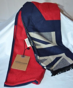Union Jack United Kingdom Heritage Traditions RWB Scarf Disney World Showcase - Picture 1 of 3
