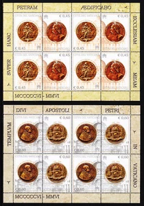 CIUDAD DEL VATICANO — SCOTT 1332-1333 — 2006 JUEGO DE SAN PETER — PANELES SIN MONTAR O NUNCA MONTADO — SCV $22,00 - Imagen 1 de 1