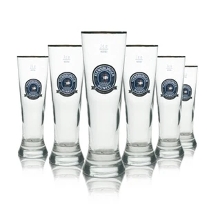 6x Flensburger Bier Glas Tulpe 0,3l Dunkel Feinherb & Frisch Rastal Gläser Pokal - Bild 1 von 3
