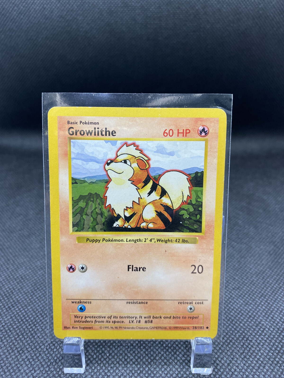 1999 Pokemon Shadowless Growlithe #28 jp5 | eBay