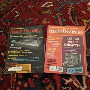 2 Popular Electroincs Magazine December 1975 and November 1976 VERY GOOD - Picture 1 of 2