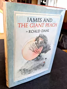 Roald Dahl James and The Giant Peach Hardcover Dust Jacket 1st 2nd State NF - Picture 1 of 18
