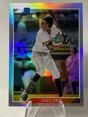 2020 Bowman Heritage Oneil Cruz #/199 Refractor RC Rookie Card 92CP-OC Pirates - Image 1 of 3