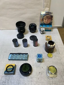 VTG Camera Lenses Rokinon SMC and other Accessories (X12) Lot pentax - Picture 1 of 21