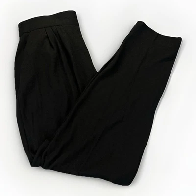 Pantalones de lana Lands End vintage de los 90’s para mujer negros talla 10 pulóver pierna recta  Foto 1 de 4