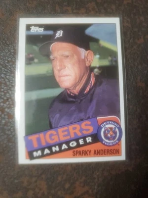 1985 TOPPS # 307 SPARKY ANDERSON 棒球卡  — 第 1/4 张图片