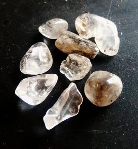 Peazos de Cuarzo Diamante Herkimer rodado 5 grs - Picture 1 of 2