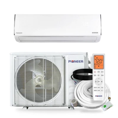 Mini-dividido y kit 12.000 BTU Pioneer Diamante Essenza 17 SEER2 115V pared sin conductos Foto 1 de 4
