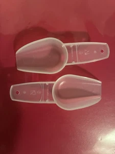 Neu Tupperware Küchenwerkzeug Gadget Mini Classic klar Kanister Schaufel 2er Set - Bild 1 von 4