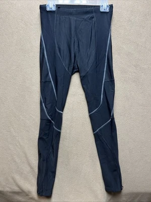 Leggings de Ciclismo Cannondale Negros Talla Grande Nylon Spandex Cordón Pierna Cremallera Foto 1 de 4