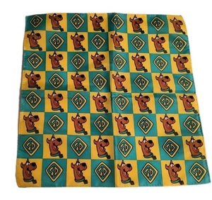 Scooby-Doo gelb/türkis großes Bandana 20" aus Polyester Neu! Kostenloser Versand! - Bild 1 von 5
