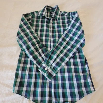 CAMISA MANGA LARGA A CUADROS VERDE Y AZUL IZOD NIÑOS TALLA MEDIANA 10/12 N Foto 1 de 4