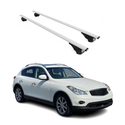 Para 2014-2017 Infiniti Qx50 Racks de teto barras transversais transportador cinza durável 2 peças - Imagem 1 de 4