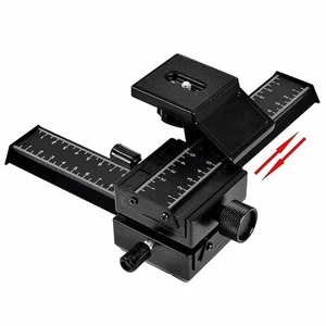 Aluminium 4-Wege Makro Fokussierschiene Schieber mit Schnellwechselplatte, 1/4" Schraube... - Bild 1 von 5