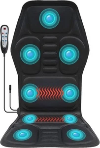 Massagesitzkissenbezug mit Wärme Rückenmassagesessel für Zuhause und Auto - Bild 1 von 7