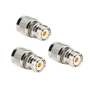 ｀3Pcs 50Ohm N Male To Uhf Female Connector Rf Coaxial Adapter For Antennas - Zdjęcie 1 z 11