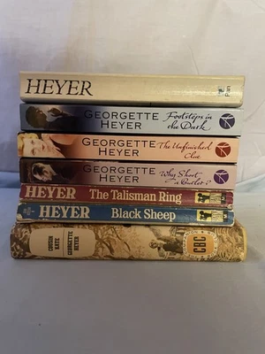 Georgette Heyer Romance Books x 7 Mystery Vintage Bulk Bundle Lot - Image 1 of 4