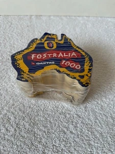 Fosters Beer Mat, Fostralia Qantas 1000, Vintage SEALED PACK - 50 Mats MINT - Picture 1 of 2