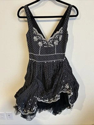 Pinup Kitten D’amour Negro/Blanco Talla 8 Foto 1 de 4