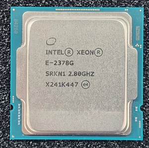 Intel Xeon E-2378G 2.8GHz 8-Core 16MB Cache 80W LGA1200 CPU SRKN1 - Picture 1 of 2