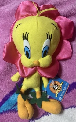 Peluche Looney Tunes Piolín Flor Pájaro Nanco 2003 11” con Etiqueta Foto 1 de 4