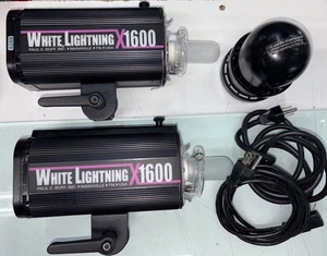 Paul C Buff White Lightning X1600 Monolight Studio Flash-Used (2 Units) - Picture 1 of 13