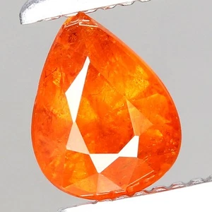 0.45ct 4.9x3.9mm Pear Natural Orange Spessartite Garnet Namibia, Africa Gemstone - Picture 1 of 4