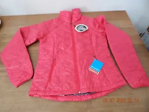 Columbia Jacket Womens M PINK 650 TD Turbodown Down Puffer Omni Heat Lined Coat - Picture 1 of 4