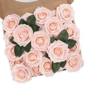 Artificial Flowers 50Pcs Fake Flowers Roses Perfect for DIY Wedding Bouquets ... - Picture 1 of 7