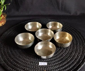 Vintage Deutsch Silber Messing Schale Geschirr Germany Sammlerstück 5er Set ME124 - Bild 1 von 10