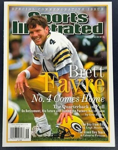 2015 NEWSSTAND SPORTS ILLUSTRATED MAGAZINE BRETT FAVRE COMES HOME NO LABEL NICE - Picture 1 of 2