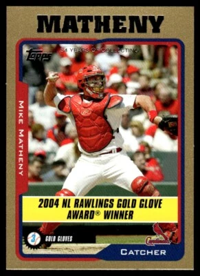 2005 Topps Gold Mike Matheny /2005 St. Louis Cardinals #705 - Image 1 of 2