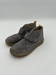 Mini Boden Desert Suede Gray Boots Shoes 34 - Picture 1 of 8