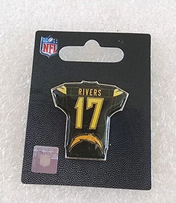 🔥 NFL LOS ANGELES/SD~ CHARGERS~PHILIP RIVERS  #17 JERSEY PIN-FREE SHIPPING! - Image 1 of 4