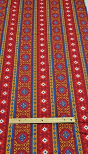 Schwartz Liebman Textilien Stoff Vintage Azteken Südwesten Geometrisch Tribal LESEN - Bild 1 von 16