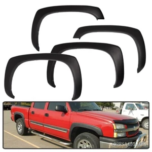 Fits For GMC Sierra Chevy Silverado 1999-2006 Matte Factory Style Fender Flares - Picture 1 of 12
