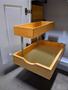 Fully Assembled Under Sink Organizers Storage Dovetail Drawer Rollout Drawer - Picture 1 of 21