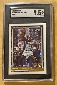 Shaquille O’Neal Rookie 1992-93 Topps Basketball #362 Gold Parallel SGC 9.5 Mint - Bild 1 von 3