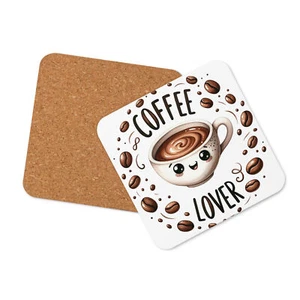 Coffee Lover 2 Untersetzer mit Korkenrücken - Bild 1 von 1