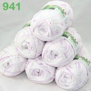 Sale 6SkeinsX50gr Bamboo Cotton Baby Blankets Hand Knitting Crochet Yarn 41 - Picture 1 of 12
