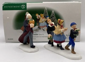 VTG + Rare Dept 56 Dickens Christmas Village "FOLLOWING THE LEADER" ~ 2 Pieces - Picture 1 of 9