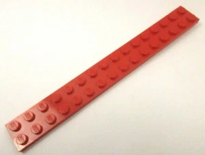 LEGO Red Plate 2x16 Réf 4282 - Imagen 1 de 1